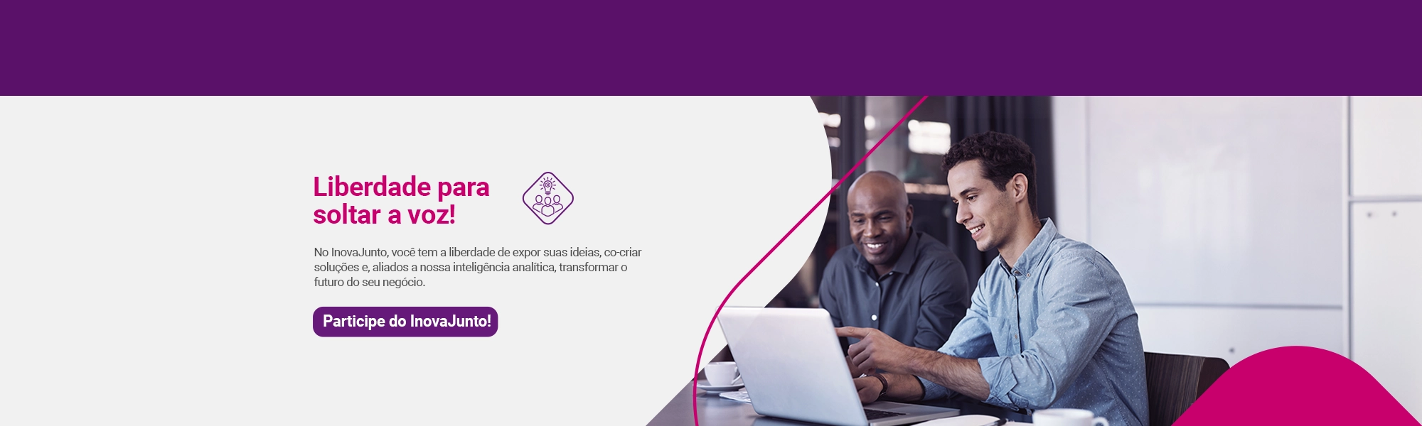 Banner com duas mulheres negociando.