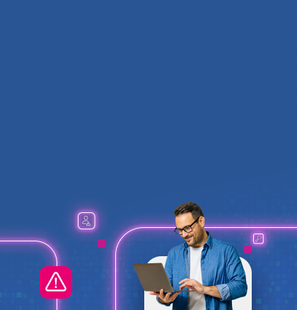 Mulher sorrindo com várias pontuações score atrás.